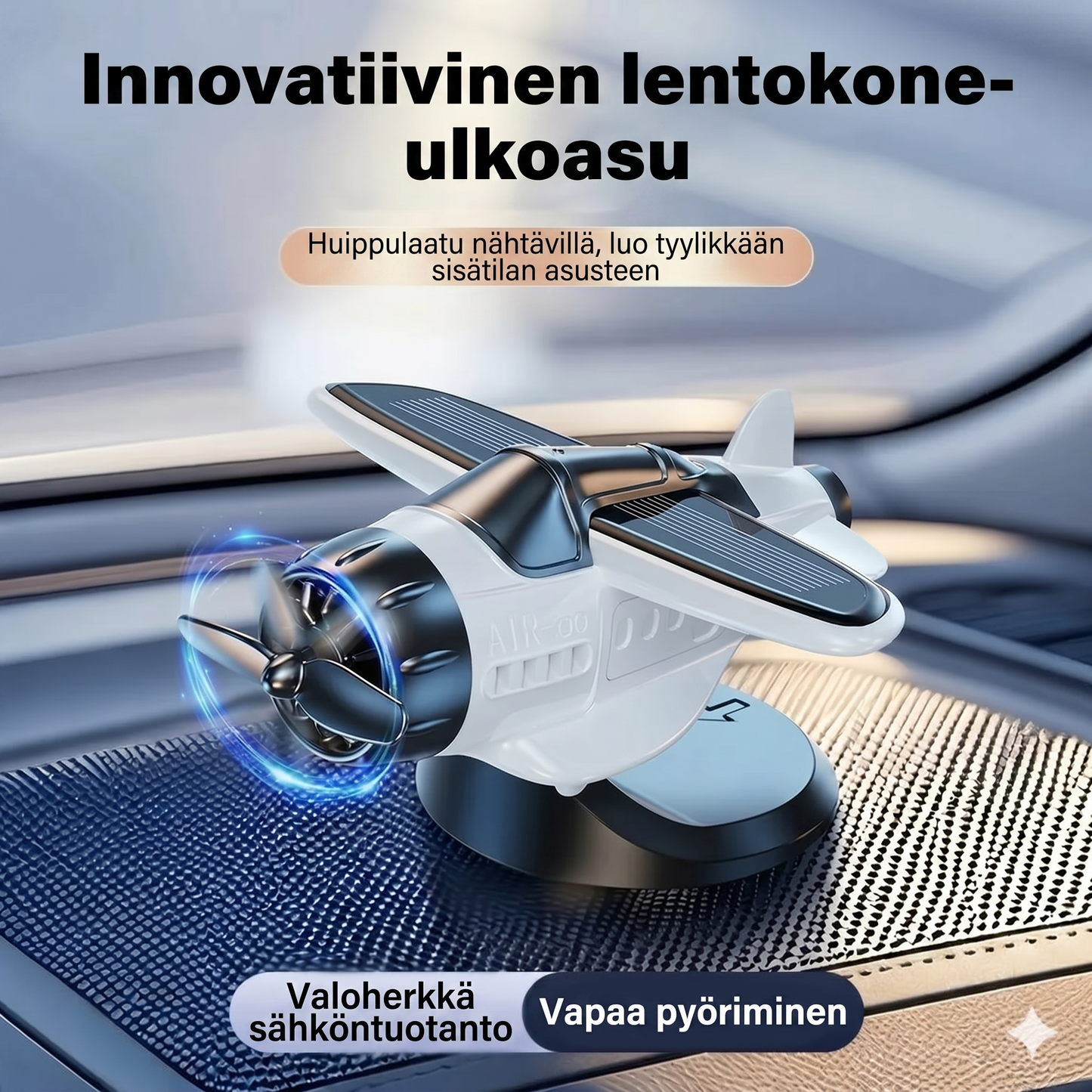Lentokonemalli auton koristeluun, jossa on