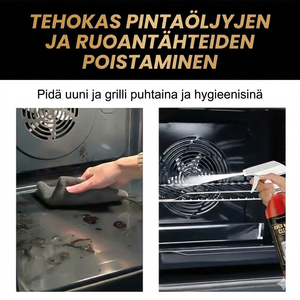 Uunin ja grillin puhdistussuihke