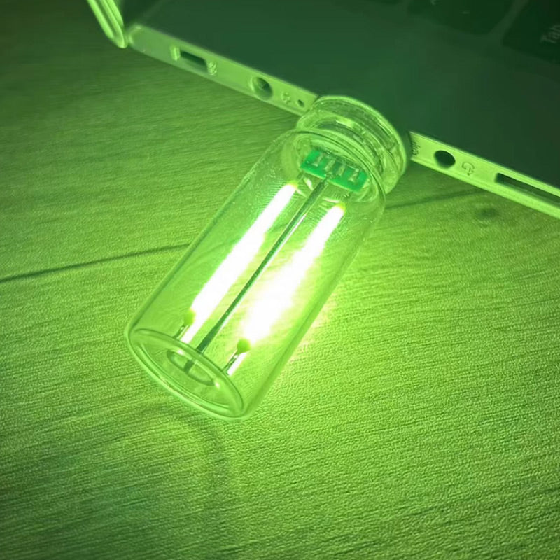 Kannettava kosketusohjattava lasipallo USB-yövalo