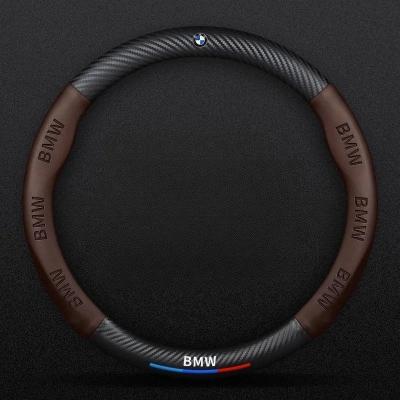 Hiilikuituinen / mokkanahkainen ohjauspyörän suojus