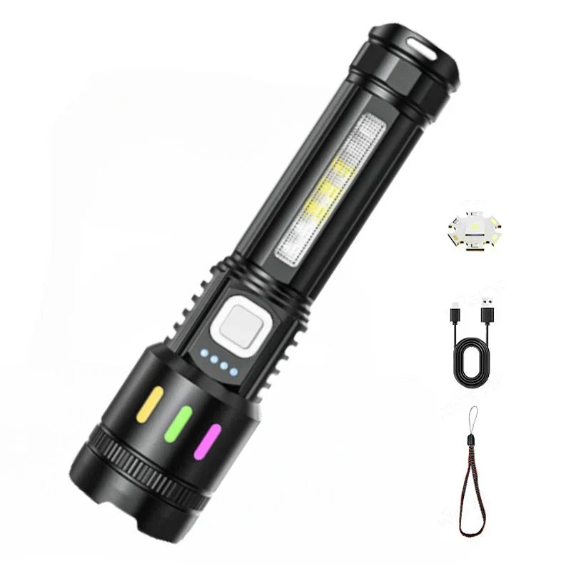 Digitaalinen LED-taskulamppu etäisyyszoomilla