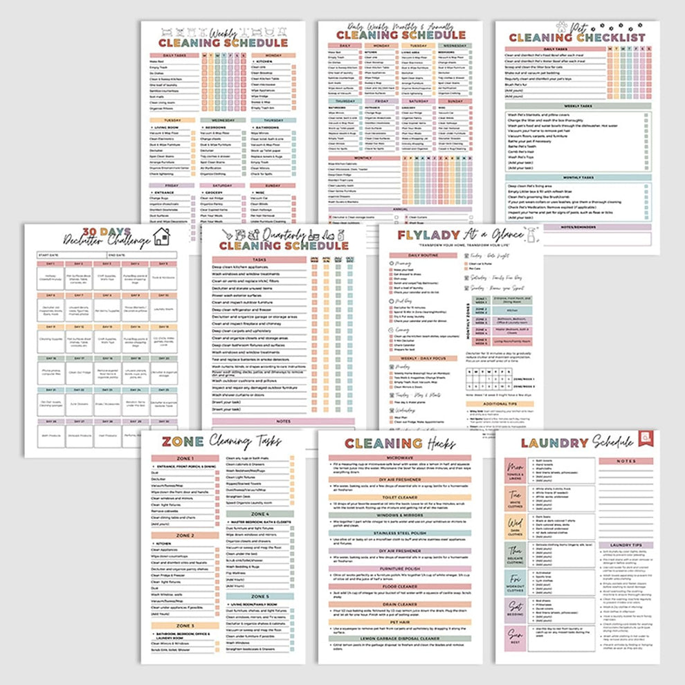 ADHD-siivous- ja organisointityökalupakki