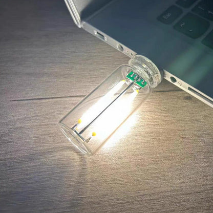 Kannettava kosketusohjattava lasipallo USB-yövalo