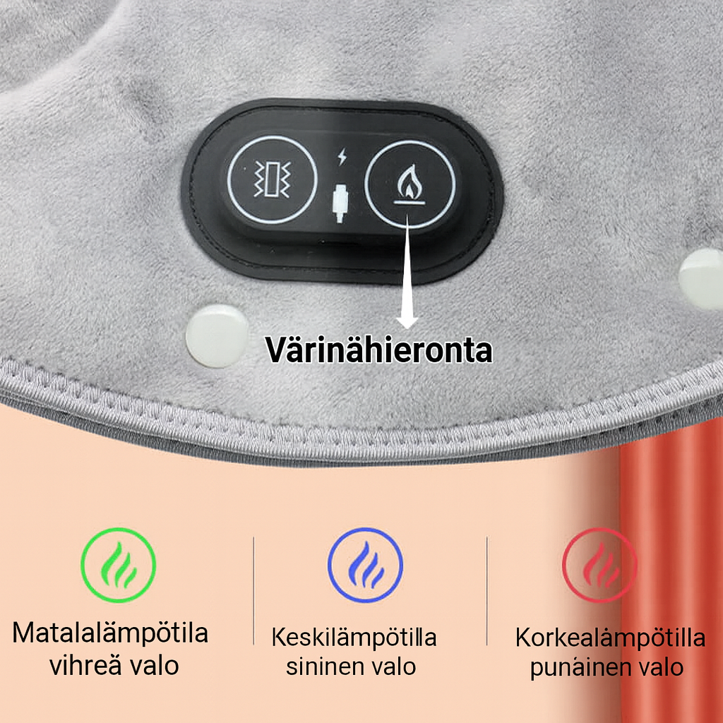 Sähköinen niska- ja hartiahierontatyyny lämmityksellä
