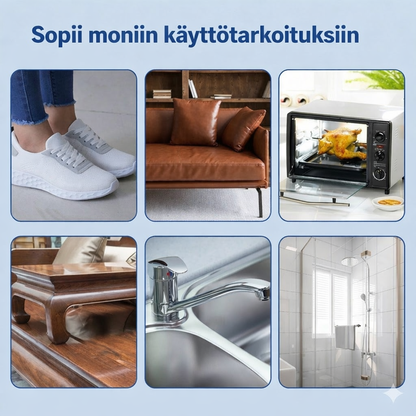 Puhdistusvoide valkoisille kengille