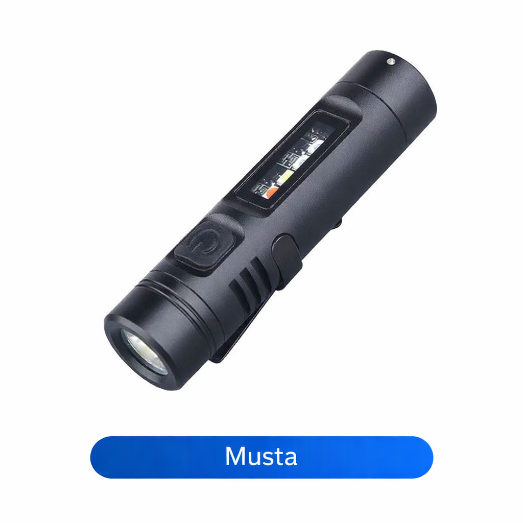 Monitoiminen minitaskulamppu alumiiniseoksesta