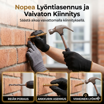 Lyöntitulppa betonille ja tiilelle