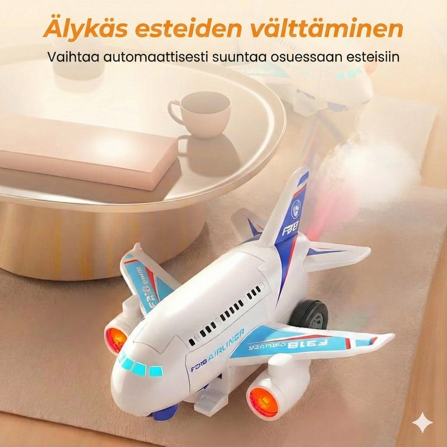 2-in-1 sähköinen muuntuva lentokonerobottilelu