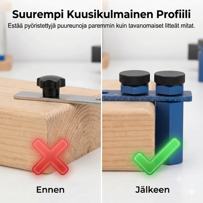 Alumiininen porrasmitta ja kulmarauta