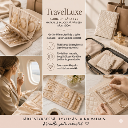 TravelLuxe-korurasia – kompakti ja aina järjestyksessä