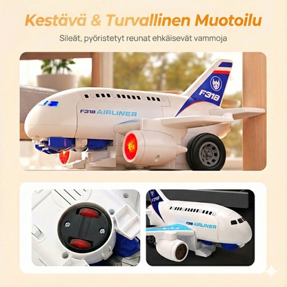 2-in-1 sähköinen muuntuva lentokonerobottilelu