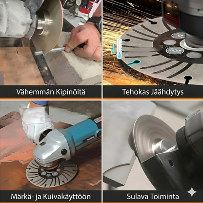 Galvanoitu hiomalaikka – Kaksipuolinen karkeus, kipinöimätön