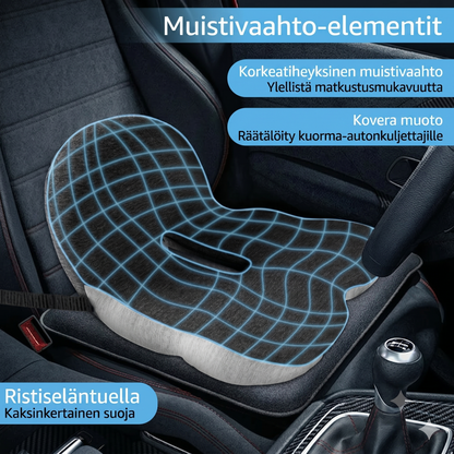 Liukumaton muistivaahto-istuintyyny