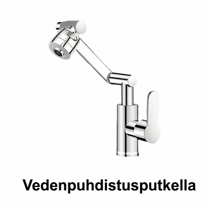 1080° kääntyvä hana, roiskumaton, kaksi vesisuihkutilaa
