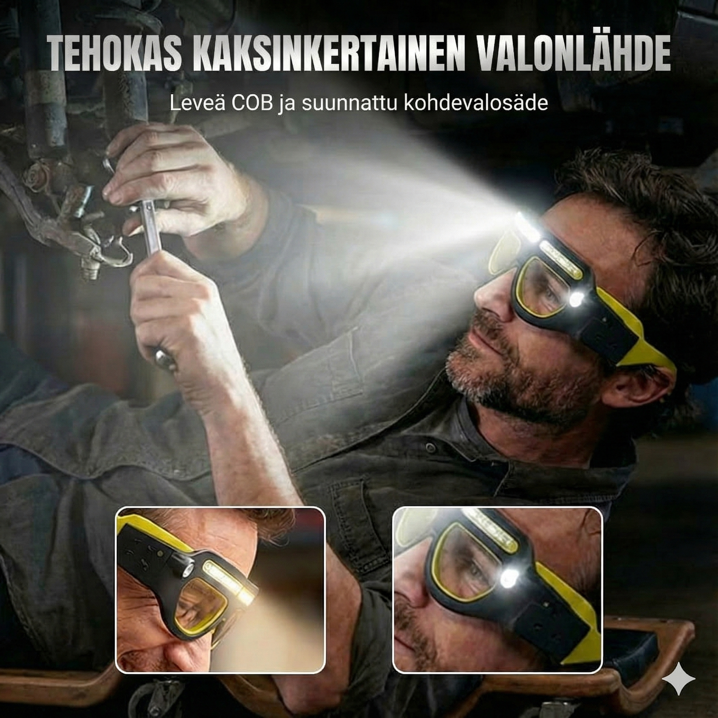 Tehokas LED-otsalamppu: Vedenkestävä ja ladattava (ulkokäyttöön ja tee-se-itse-käyttöön)