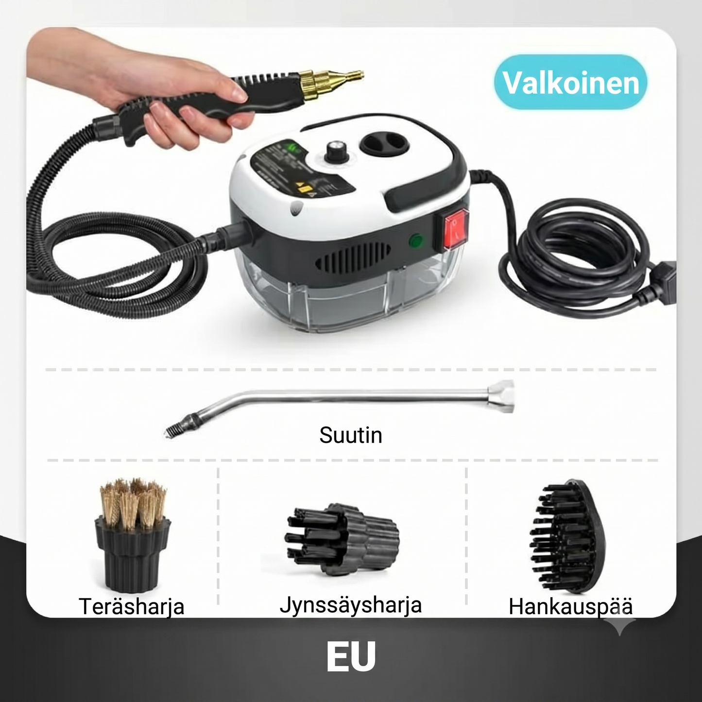 2500W Käsinhöyrypesuri