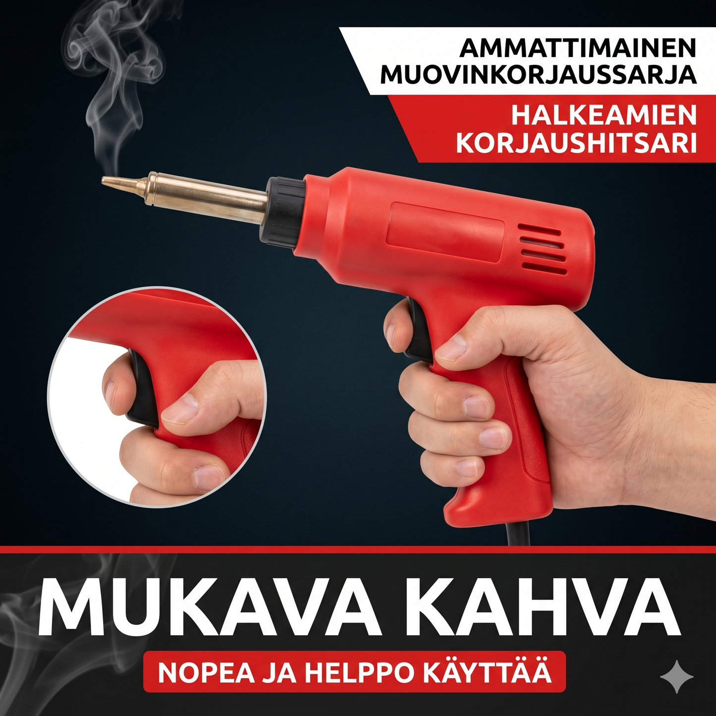 Ammattimainen hitsauspistooli korjauksiin
