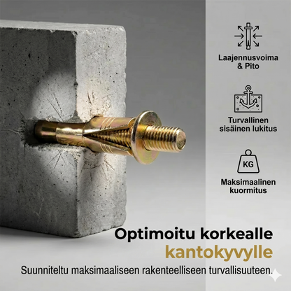 Lyöntitulppa betonille ja tiilelle