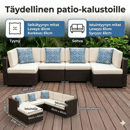 Terassisohvan tyynynpäällinen