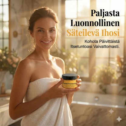Kurkuma-vartalokuorinta stimuloi ihoa miedolla kuorinnalla ja syvällä kosteutuksella