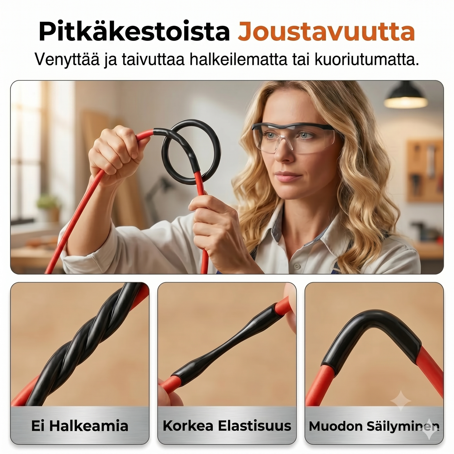 Nestemäinen sähköeristysteippi tiivisteaineena