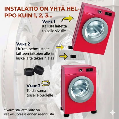 4 tyynyn setti, joka kantaa jopa 500 kg