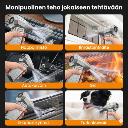 Tehokas turbopuhallin