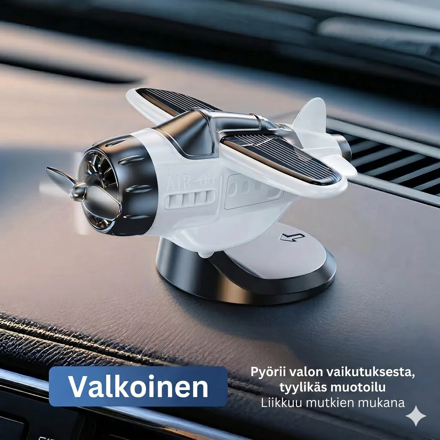 Lentokonemalli auton koristeluun, jossa on