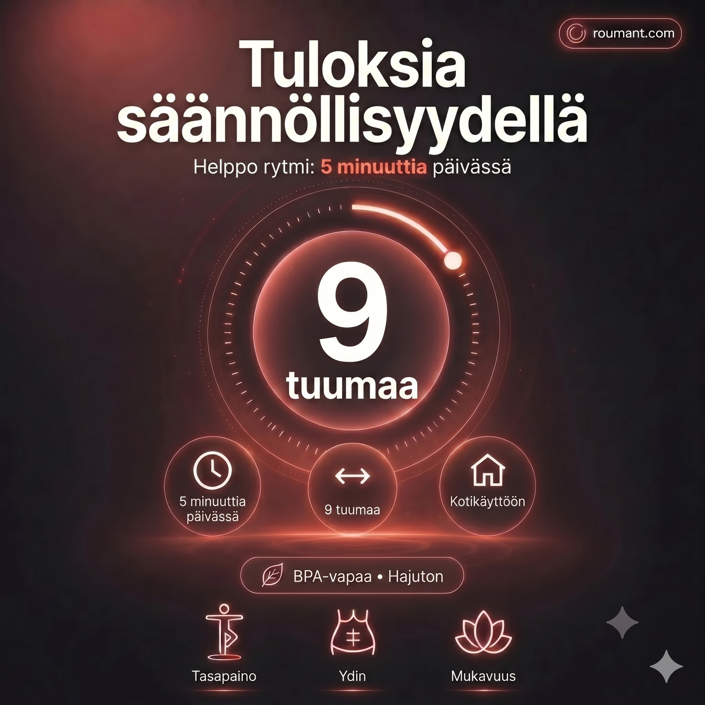 Pilatespallo 15 cm – räjähdyssuojattu, hunajakenno-antislip, kannettava