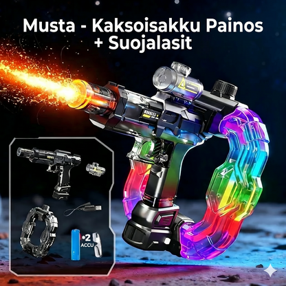Sateenkaaren lailla loistava vesipyssy