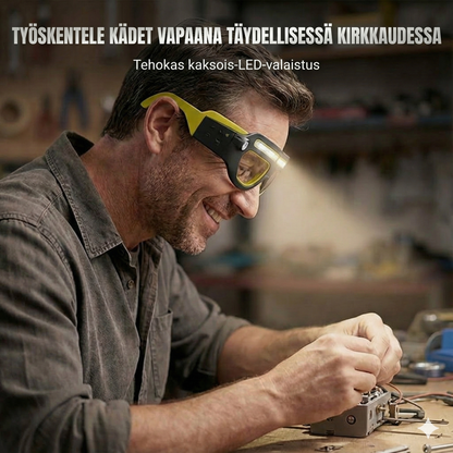 Tehokas LED-otsalamppu: Vedenkestävä ja ladattava (ulkokäyttöön ja tee-se-itse-käyttöön)