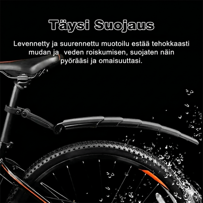 Säädettävä ja sisäänvedettävä lokasuojasarja polkupyörään