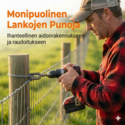 Sähköporan langanpujotustyökalu / langanvääntöbitti