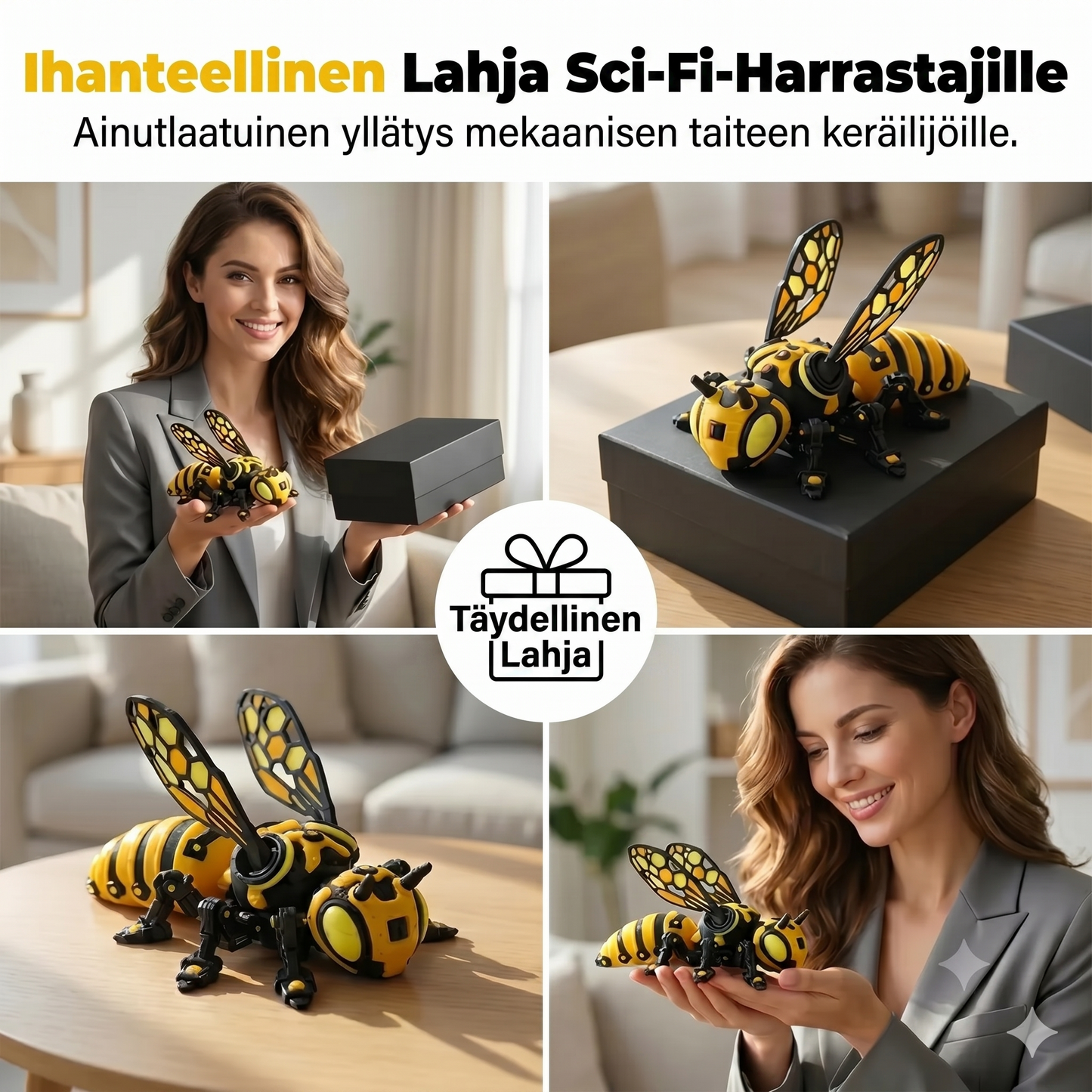 Tämä ei ole hyönteinen, tämä on mecha-hirviö! Purettavat nivelet, futuristinen muotoilu