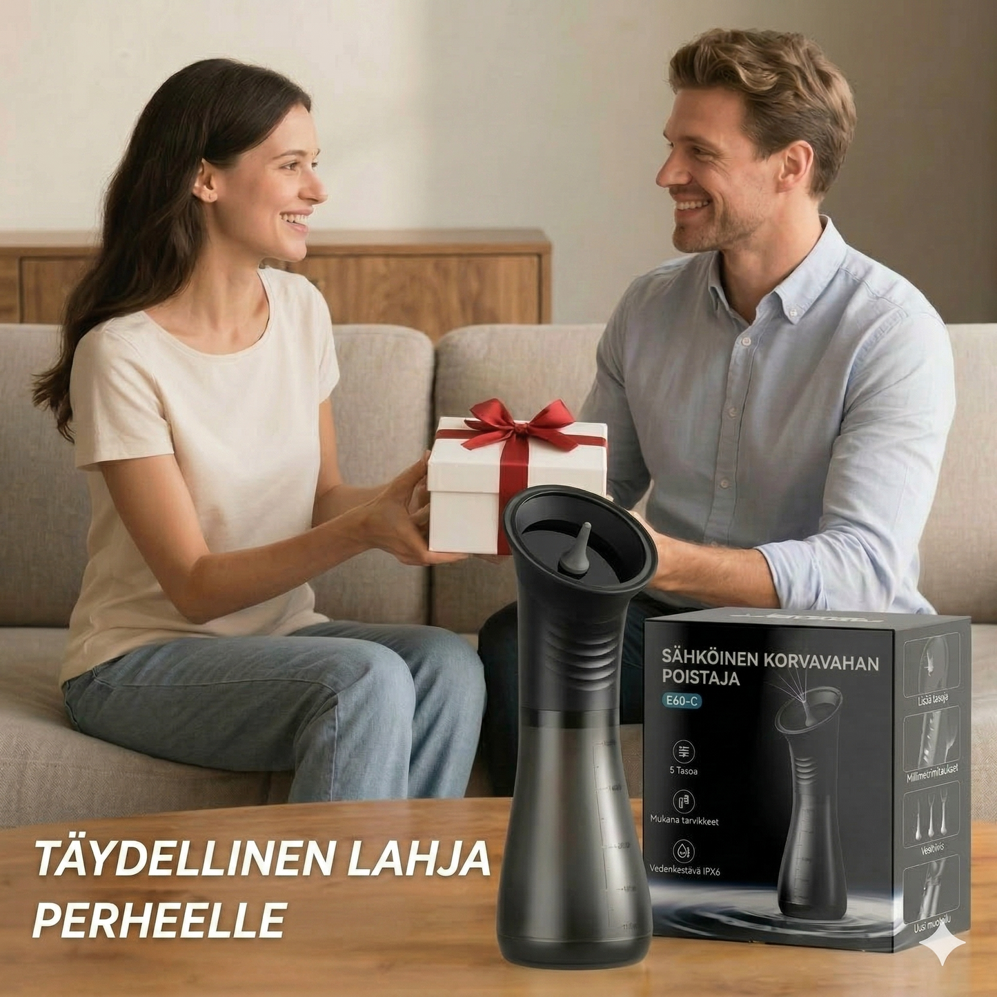 Sähköinen korvanpuhdistuslaite