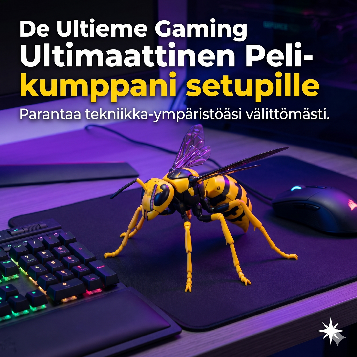 Tämä ei ole hyönteinen, tämä on mecha-hirviö! Purettavat nivelet, futuristinen muotoilu