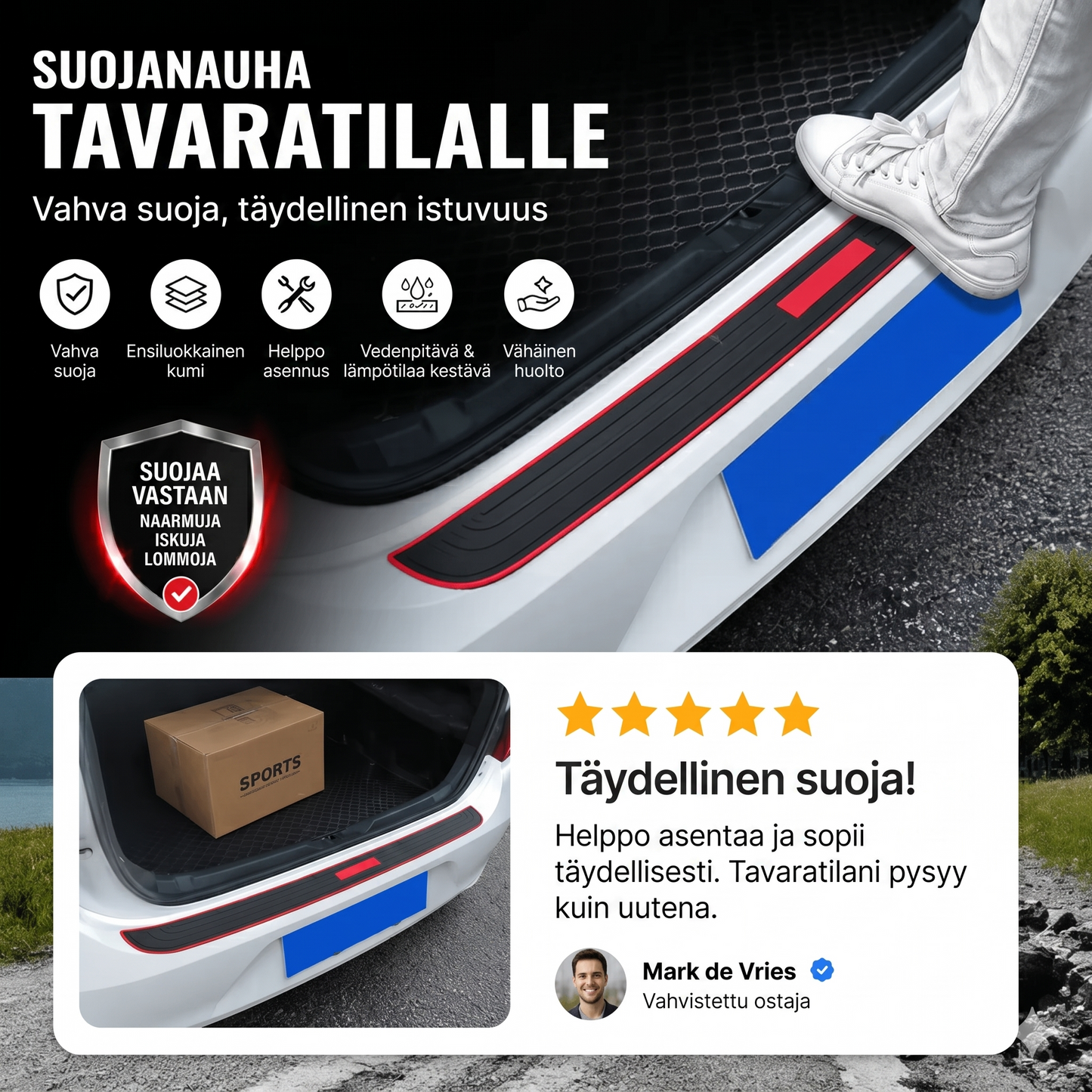Tavaratilan suojamatto