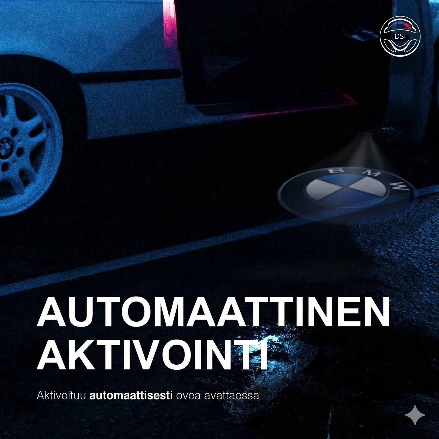 Auton logoprojektori – valaise sisäänastumisesi tyylikkäällä logolla