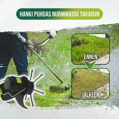 Vaihtopää siimaleikkuriin - teräslankainen ruohonleikkurin pää