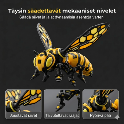 Tämä ei ole hyönteinen, tämä on mecha-hirviö! Purettavat nivelet, futuristinen muotoilu