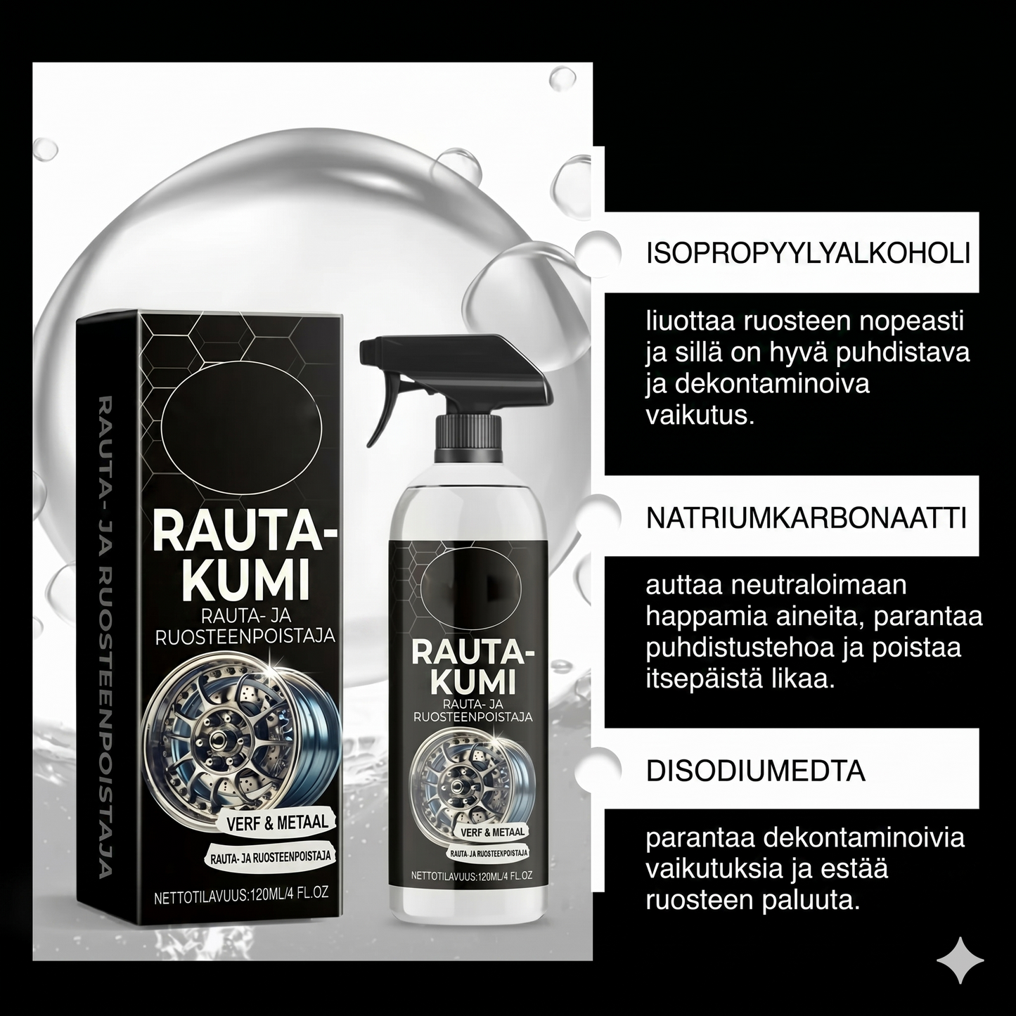Teollisuuslaatuinen ruosteenpoistoaine
