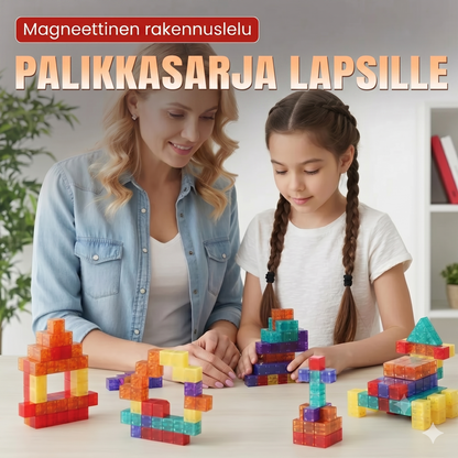 Magneettiset rakennuspalikat lapsille | 6-sivuiset magneetit