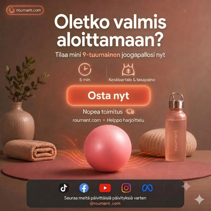 Pilatespallo 15 cm – räjähdyssuojattu, hunajakenno-antislip, kannettava