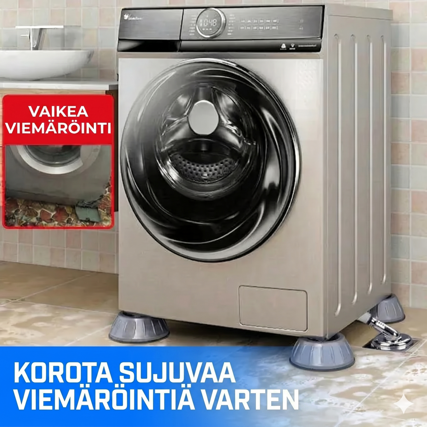 4 tyynyn setti, joka kantaa jopa 500 kg