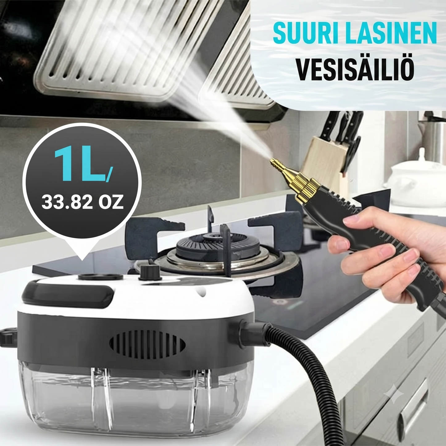 2500W Käsinhöyrypesuri