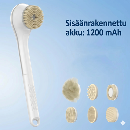 Sähköinen pitkävartinen kuoriva kylpyharja tehokkaalla moottorilla syväpuhdistukseen