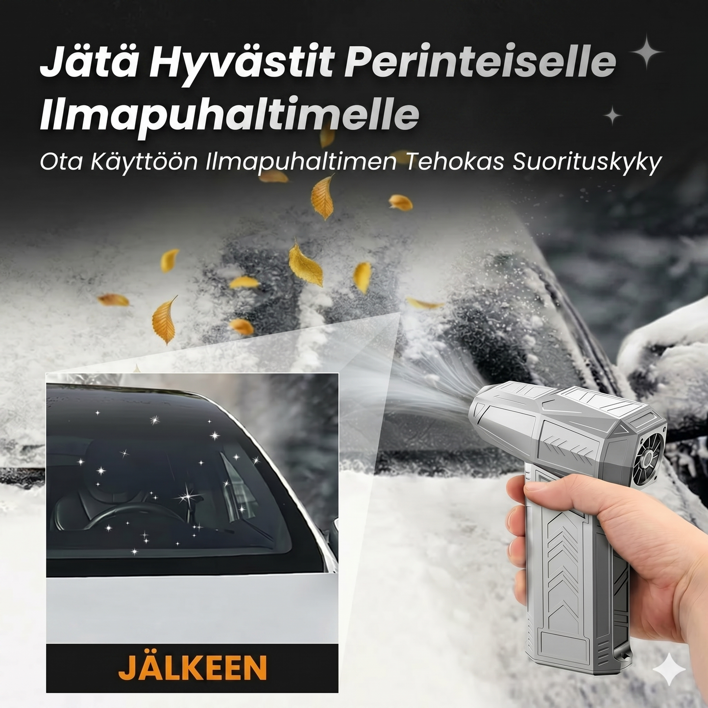 Tehokas turbopuhallin