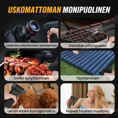 Tehokas turbopuhallin