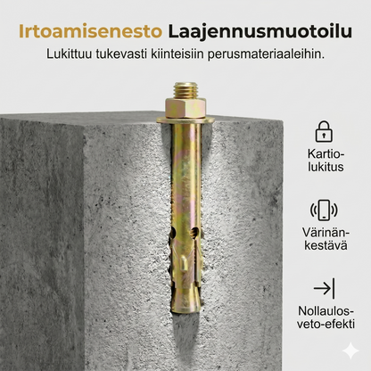 Lyöntitulppa betonille ja tiilelle