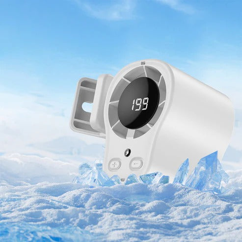 Tuuletin kannatinvarrella – LED-näyttö